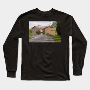 Amish street scene Long Sleeve T-Shirt